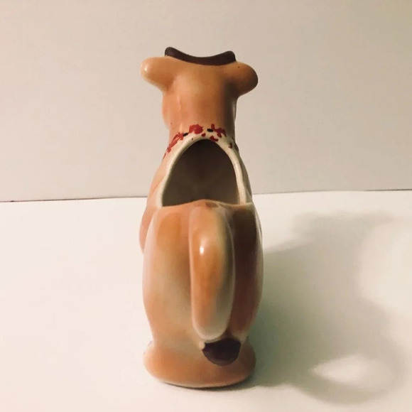 Vintage McMaster Pottery Cow Creamer Canada 7  Inch Long Flaws - Picture 8 of 16
